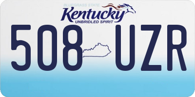 KY license plate 508UZR