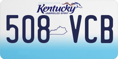 KY license plate 508VCB