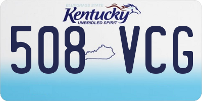 KY license plate 508VCG
