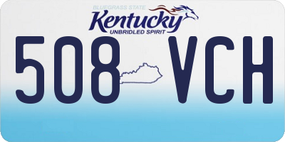 KY license plate 508VCH