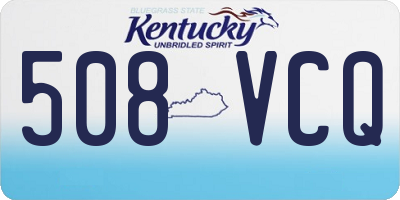 KY license plate 508VCQ