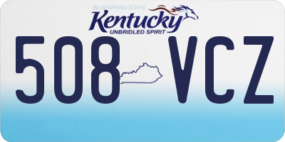 KY license plate 508VCZ