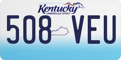 KY license plate 508VEU