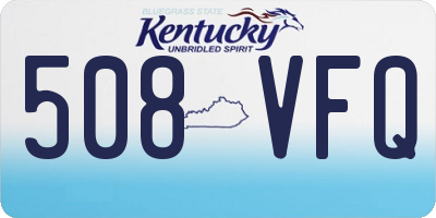 KY license plate 508VFQ