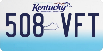 KY license plate 508VFT
