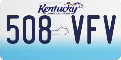 KY license plate 508VFV