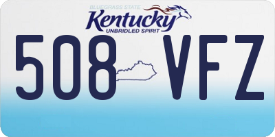 KY license plate 508VFZ