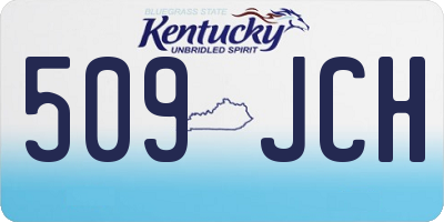 KY license plate 509JCH