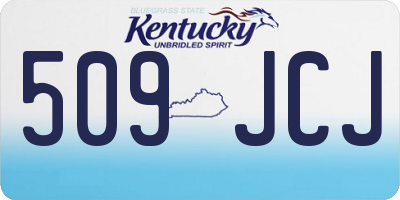 KY license plate 509JCJ