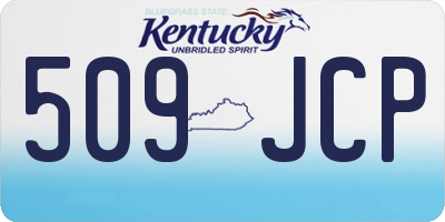 KY license plate 509JCP