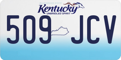 KY license plate 509JCV