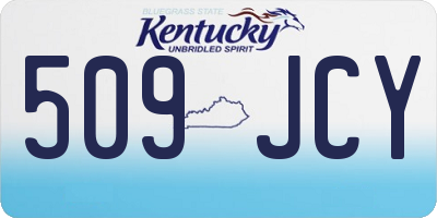 KY license plate 509JCY