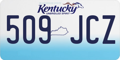 KY license plate 509JCZ