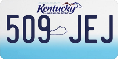 KY license plate 509JEJ