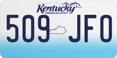 KY license plate 509JFO