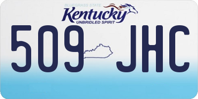 KY license plate 509JHC