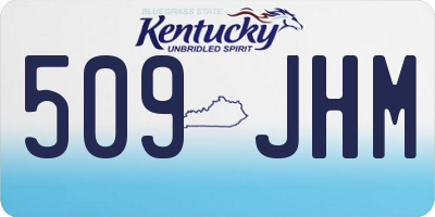 KY license plate 509JHM