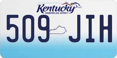KY license plate 509JIH