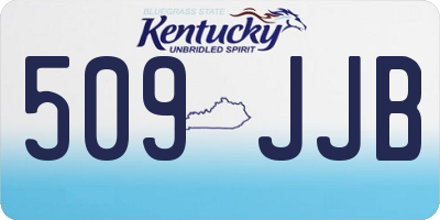 KY license plate 509JJB
