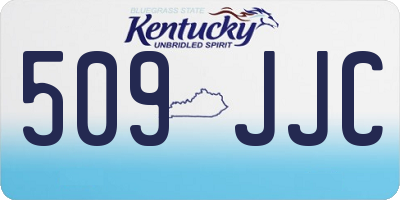 KY license plate 509JJC