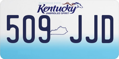 KY license plate 509JJD