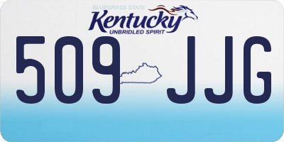 KY license plate 509JJG