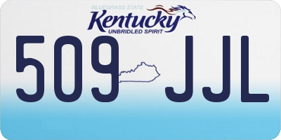 KY license plate 509JJL