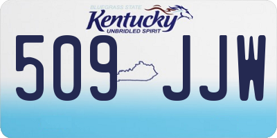 KY license plate 509JJW