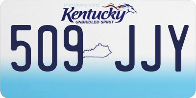 KY license plate 509JJY