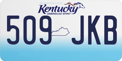 KY license plate 509JKB