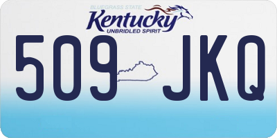 KY license plate 509JKQ