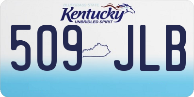 KY license plate 509JLB