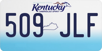 KY license plate 509JLF