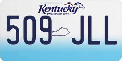 KY license plate 509JLL