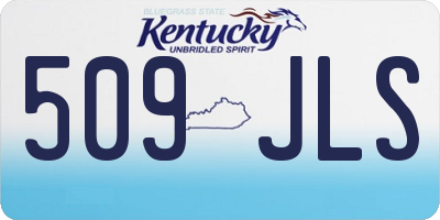 KY license plate 509JLS