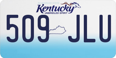 KY license plate 509JLU