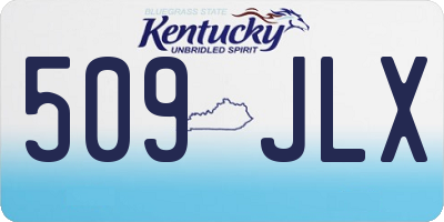 KY license plate 509JLX