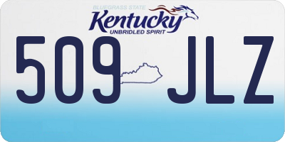 KY license plate 509JLZ