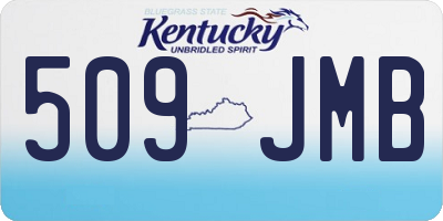 KY license plate 509JMB