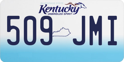 KY license plate 509JMI