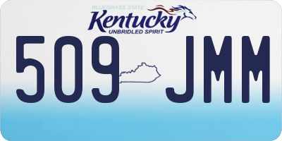 KY license plate 509JMM