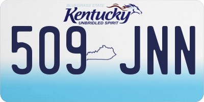KY license plate 509JNN