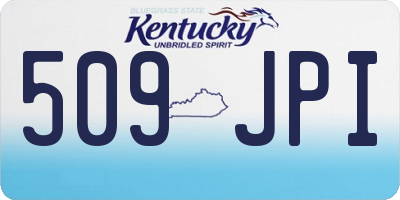 KY license plate 509JPI