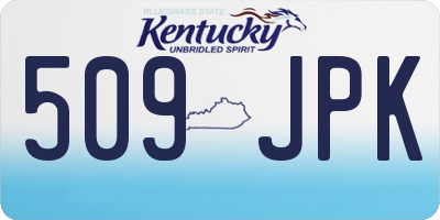 KY license plate 509JPK