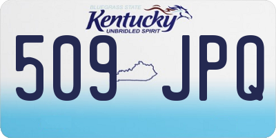 KY license plate 509JPQ