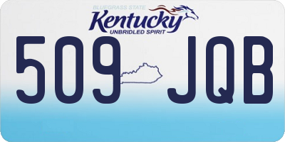 KY license plate 509JQB