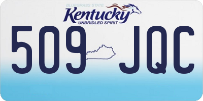KY license plate 509JQC