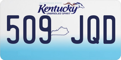 KY license plate 509JQD