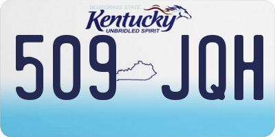 KY license plate 509JQH