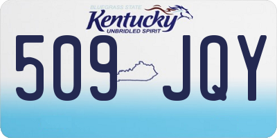 KY license plate 509JQY
